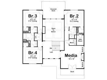 2nd Floor Plan, 050H-0333