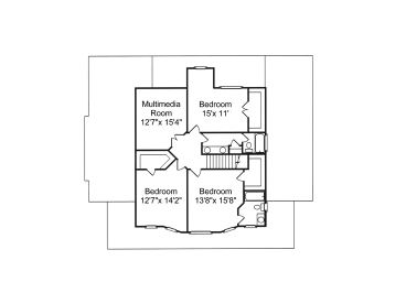 2nd Floor Plan, 017H-0012