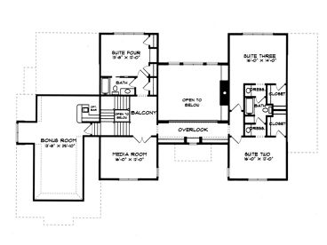 2nd Floor Plan, 029H-0062