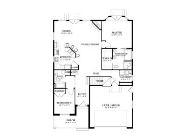 1st Floor Plan, 065H-0116