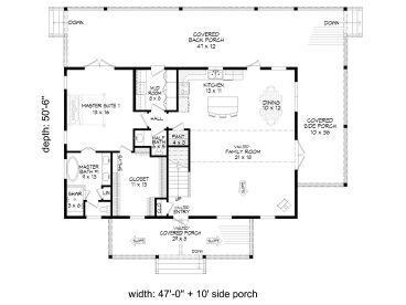 1st Floor Plan, 062H-0393