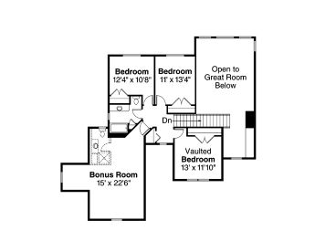 2nd Floor Plan, 051H-0181