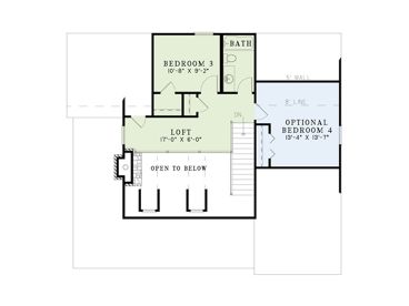 2nd Floor Plan, 025H-0084