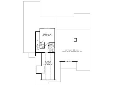 Opt. 2nd Floor Plan, 086H-0013