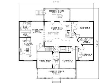 1st Floor Plan, 025H-0143