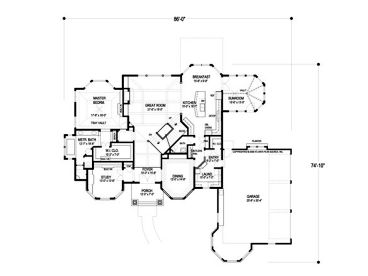 1st Floor Plan, 007H-0115