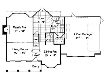 1st Floor Plan, 043H-0060