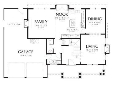 1st Floor Plan, 034H-0328