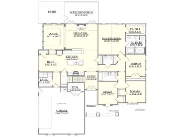 1st Floor Plan, 080H-0019