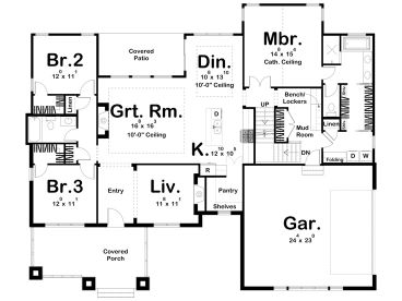 1st Floor Plan, 050H-0445