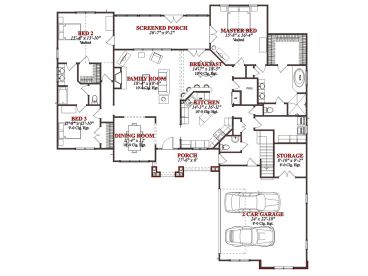 1st Floor Plan, 073H-0065