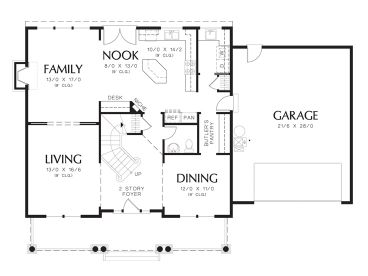 1st Floor Plan, 034H-0336