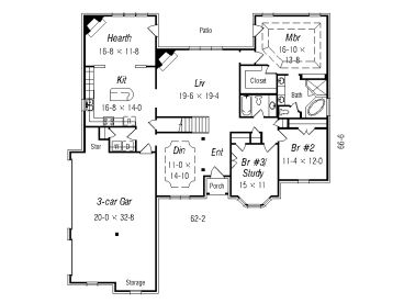 1st Floor Plan, 061H-0099