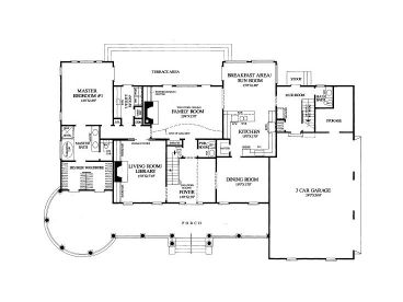 1st Floor Plan, 063H-0141