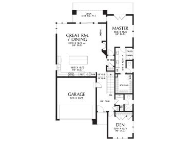 Floor Plan, 034H-0453
