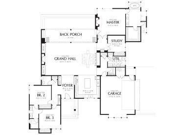 Floor Plan, 034H-0286