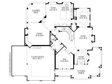 1st Floor Plan, 035H-0032