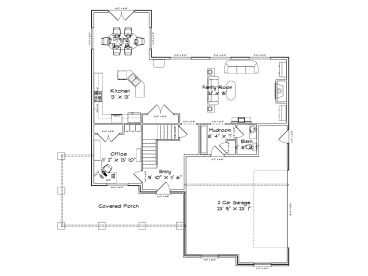 1st Floor Plan, 065H-0027