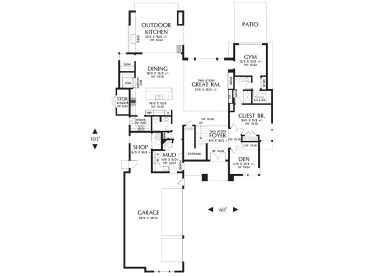 1st Floor Plan, 034H-0374