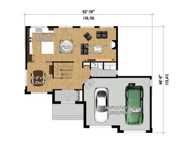 1st Floor Plan, 072H-0163