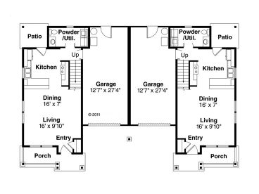 1st Floor Plan, 051M-0020