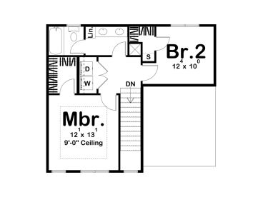 2nd Floor Plan, 050H-0274