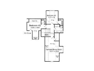 2nd Floor Plan, 030H-0059