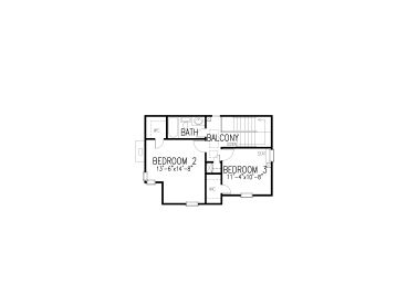 2nd Floor Plan, 054H-0143