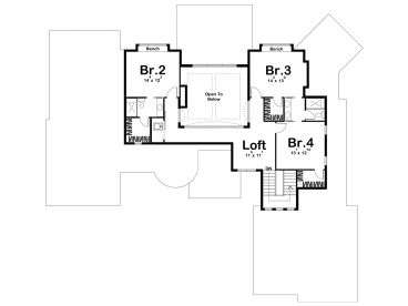 2nd Floor Plan, 050H-0246