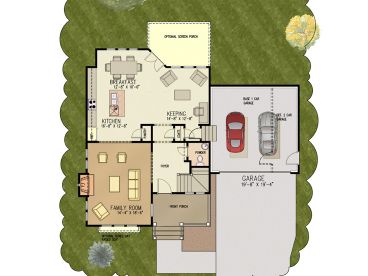 1st Floor Plan, 058H-0087