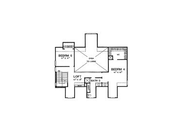 2nd Floor Plan, 036H-0074
