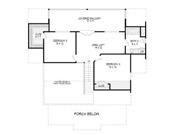 2nd Floor Plan, 062H-0255