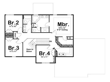 2nd Floor Plan, 050H-0113