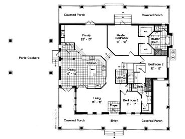 1st Floor Plan, 043H-0145