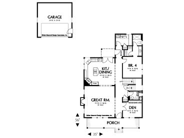 1st Floor Plan, 034H-0220