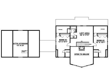 2nd Floor Plan, 012H-0303