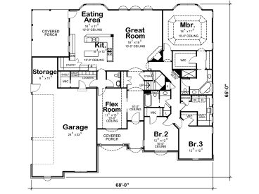 1st Floor Plan, 031H-0319