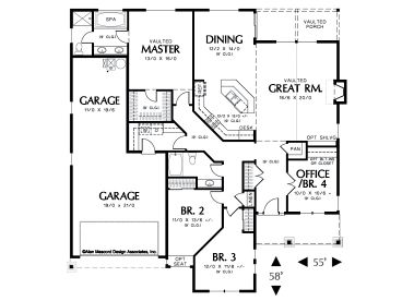 Floor Plan, 034H-0076