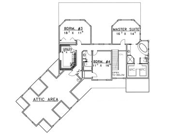 2nd Floor Plan, 012H-0032