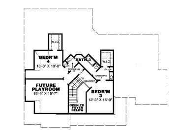 2nd Floor Plan, 011H-0023