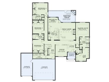 1st Floor Plan, 025H-0287