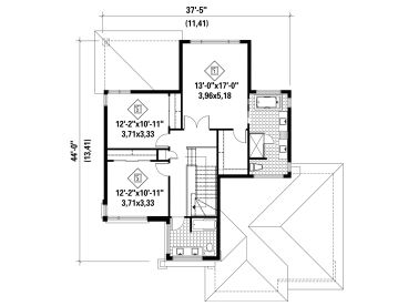 2nd Floor Plan, 072H-0138