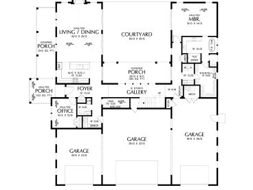1st Floor Plan, 034H-0503