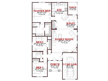 Floor Plan, 073H-0129