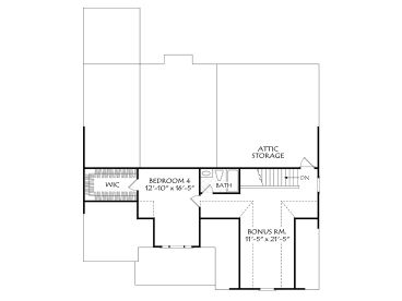 2nd Floor Plan, 086H-0128
