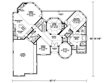 1st Floor Plan, 031H-0308