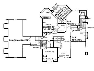 2nd Floor Plan, 032H-0055