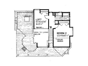 2nd Floor Plan, 032H-0004