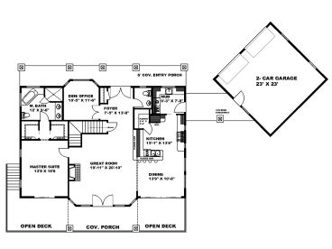 1st Floor Plan, 012H-0308