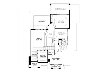 2nd Floor Plan, 069H-0083